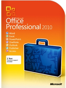 MICROSOFT OFFICE PROFESSIONAL 2010 SEALED BOX PACK